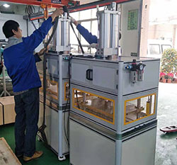 4臺氣液增壓機出貨啦，5噸高壓油壓出力型